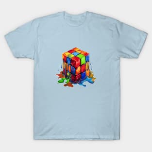 Melting Rubik's Cube T-Shirt